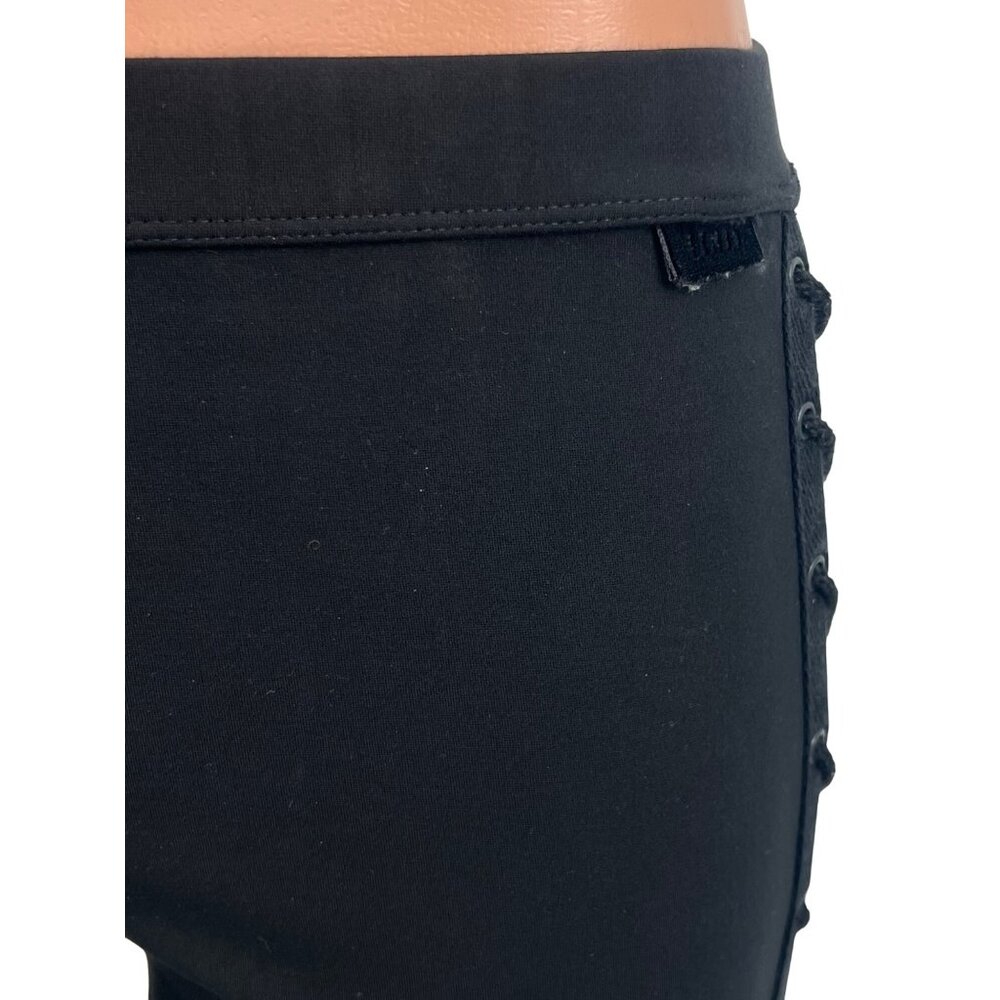 Fenty Puma Rihanna Black Boxing Bomber Lace Up Side Athletic Athleisure Leggings - Picture 16 of 16